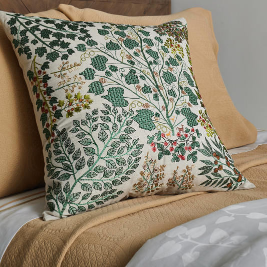 The Met x Ann Gish Tree of Life Decorative Pillow - Leaf